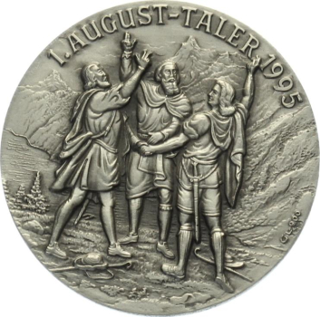 Preview: 1. August-Taler 1995 - Kappeler Milchsuppe 1529 Preview: 1. August-Taler 1995 - Kappeler Milchsuppe 1529
